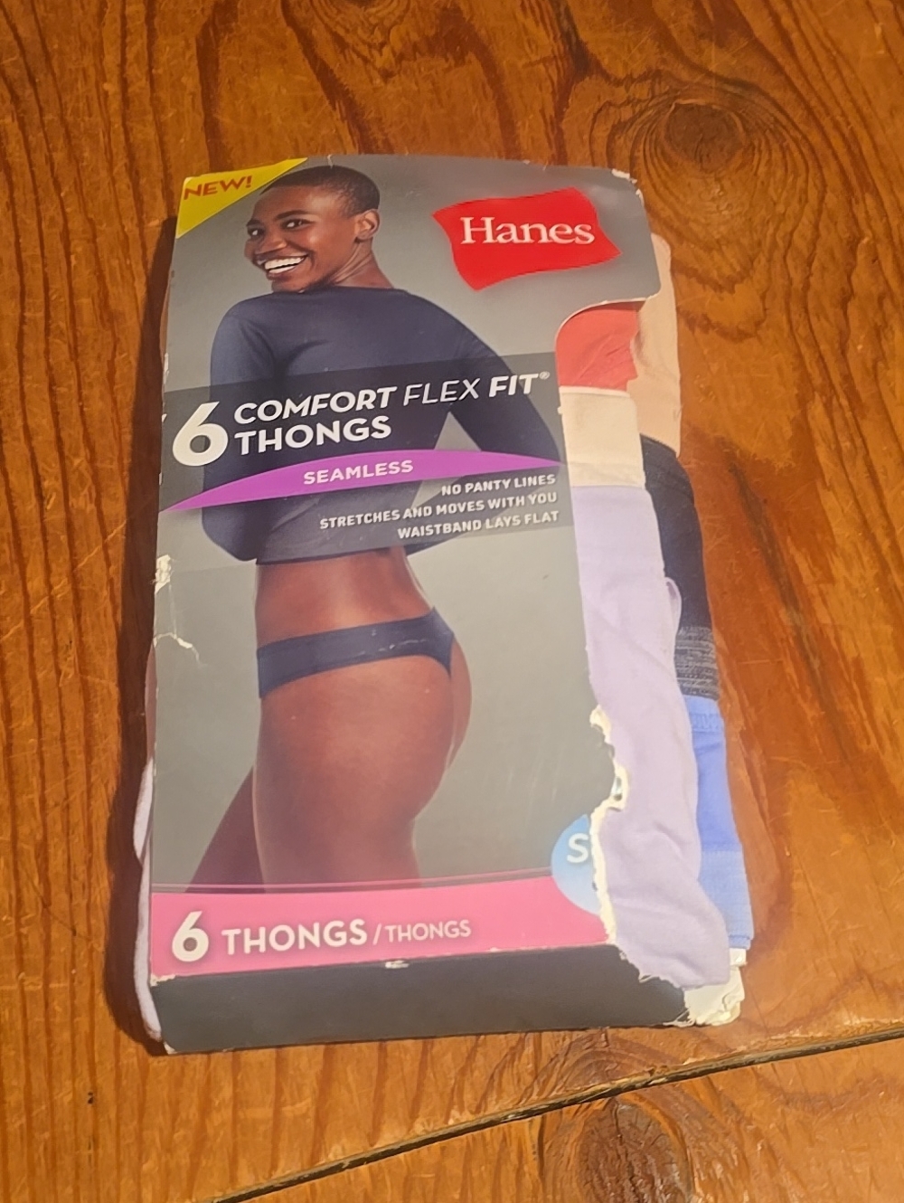 ❤️5/$25 New Hanes 6 Pack Thongs